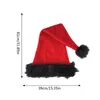 Przyjęcie zaopatrzenia świąteczne cosplay santa hat unisex wygodne czerwone i białe dla dorosłych upuszcza