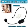 Microphones Portable FM sans fil Microphone casque mégaphone Radio micro pour haut-parleur/enseignement/guide touristique/promotion des ventes/réunions