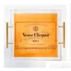 Pratos Pratos Veuve Clicquot Champanhe Laranja Bandeja Drop Delivery Home Garden Kitchen Dining Bar Louça Dhesu