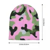 Bérets Rose Camouflage Camo Bonnet Chapeaux Tricot Chapeau Hip Hop Plein Air Skullies Bonnets Hommes Femmes Printemps Thermique Élastique Casquettes