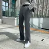 Men's Suits Men Straight Casual Pants 2024 Autumn Korean Style Baggy Personality Solid Color Blazer Trousers Male Streetwear N33