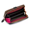 財布本革の財布女性の長いハンドヘルドバッグマルチカード色の牛革モバイルケース