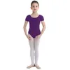 Stage Wear Kids Girls Short Sleeves Classic Ballet Dance Gymnastic Leotard Unitard Bodysuit Jumpsuit Ballerina Costume Dancewear