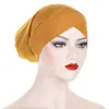 Ubrania etniczne kobiety czoło czoło czapki czapki pullover czapka muzułmańska hidżabs turban head -cloth instant czapki elastyczne dno kapelusz head chusta na głowę