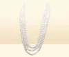 Handmade long 200cm natural 78mm white baroque freshwater pearl necklace sweater chain222s3912929