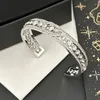 P066 Bangle Luxury Armband Kvinnor Silver Modemärke Designer Letter C Armband Real Gold Plated Copper Brass Womens Wedding Jewelry Love G