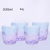 Weingläser Glas Wasserbecher Farbverlauf Gletscher Licht Luxus Wind Nordic Retro Transparent Haushalt