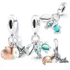 Biżuteria pasuje do Pandora Oryginalne bransoletki 20pcs Sier Charms Koraliki żółw Star Shell Korźca dla kobiet DIY European Naszyjnik D Dhdmp