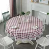 Toalha de mesa redonda em pvc, à prova d'água e à prova de óleo, estampada para casa, jantar, decoração para festa de casamento 240123