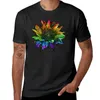 Débardeurs pour hommes T-shirt tournesol arc-en-ciel Haut d'été Vêtements esthétiques T-shirts graphiques Entraînement pour hommes