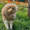 Costumi per gatti Costume per animali domestici con criniera di leone Cappello operato lavabile Divertenti gattini gattini si vestono per Halloween Cosplay