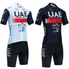 ITALIA Radfahren Set UAE Jersey Bike Shorts 20D Hosen Team Ropa Ciclismo Maillot Fahrrad Kleidung Uniform 240202