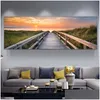 Dipinti Stampe su tela Camera da letto Pittura Paesaggio marino Albero Modern Home Decor Wall Art For Living Room Landscape Pictures Consegna di goccia G Dhtrq