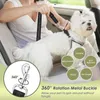 Dog Collars Adjustable Pet Safety Vest Seatbelt Car Harness Seat Belt Double Breathable Mesh Fabric Vehicle