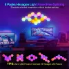 10 Uds aplicación remota Control Rgb Led lámpara de pared interior Hexagonal luz nocturna sala de juegos de ordenador