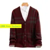 Arrival Fashion Autumn and Winter Cashmere Cardigan Men's Oversized Sweater Jacket Plus Size S M L XL 2XL 3XL 4XL 5XL 6XL 240129