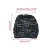 Beanie/Totenkopfkappen für Damen, Winter, grob, kariert, gehäkelt, gestrickt, Beanie-Mütze mit Pferdeschwanz-Loch, hoher unordentlicher Dutt, solide Stretch, Schnee, Ski, Totenkopf-Kappe, ohrwarm, YQ240207