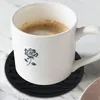 Tapis de table 6 pièces/ensemble sous-verres en silicone avec support en métal support antidérapant boisson tasse à café tapis rond pot pinces tampons vaisselle