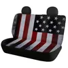 Autositzbezüge, amerikanische Flagge, Distressed-Design, komplettes Set, Fahrzeugschutz, Zubehör, abnehmbar, universell für Limousine