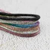 6 цветов, круглые модные шнурки с бриллиантами, ширина 4 мм, индивидуальные повседневные шнурки для кроссовок, длина 60200 см, подвеска на заказ 240130