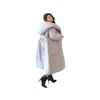 Hot Selling Winter Pluche Dikke 90 Witte Eend Donsjack Dames Uitgebreide Knielengte Modieuze Losse Broodjas