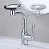 Bathroom Sink Faucets Universal Multi-Function Rotate Spray Faucet Stainless Steel 360°Rotation Multi-Layer Filtration With 4 Water Outlet