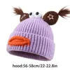 Bérets filles drôle tricot bonnet chapeau 3D bouche casquette femmes Sports de plein air ski Camping goutte