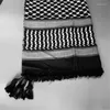 Scarves Adult Arab Dustproof Scarf With Jacquard Pattern Square Keffiyeh Headscarf