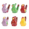 12st Ceramic Water Bird Whistle Toys Bathtime Musikinstrument Kid Early Learning Education Slumpmässig stil 240124