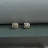 スタッドイヤリングGoldtutu-Pure 9K Gold inlaid with Zircon Diamond Mini Court Style Japanese and Korean KJ221