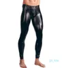 Herren-Lacklederhose, Reißverschluss, Ausbuchtungsbeutel, eng, glänzend, Leggings, Hose, Unterwäsche, Clubwear, Party, sexy Trikot, Kostüme, XM011306336183