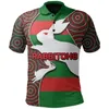 South Sydney Rabbitohs Anzac Indigenous John Sattler Pomagresywna koszulka Rugby Rugby 240130