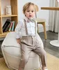 Garçons été Pograph robe école enfants Beaufitul anniversaire costume enfants formel mariage Performance luxueux smoking porter 240119