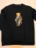 S1 heren hoodie losse ronde nek printt tops Designer heren Hoodies sweatshirts beer polos pullover pluche cartoon lange mouwen