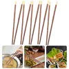 Kitchen Storage 5 Pairs Chopsticks Chicken Wing Chinese Noodle Boutique Wood Frying Cooking Wooden