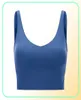 Gym Tank Clothes Women039s Underwear Yoga Sports BH Back Bodybuilding All Match Casual Push Up Align Bh Crop Tops Running Fit3433049