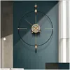 Wall Clocks Extra Large Hanging Living Room Digital Silent Unusual Clock Modern Stylish Horloge Murale Decorarion Drop Delivery Home Dhpm2