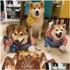 パーカーのための犬のアパレルの面白い服コスプレペット猫ジャケットフェイスコスチュームアクセサリーコミカルな衣装