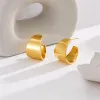 Pendientes de tuerca de oro amarillo de 14k para mujer, pendientes a prueba de óxido de 2 colores de alta calidad, regalo de joyas de fiesta para niñas