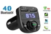 Trasmettitore FM X8 Modulatore Aux Kit vivavoce per auto Bluetooth Lettore per auto o MP3 con ricarica rapida 3.1A Accessorio per caricatore doppio USB5545881