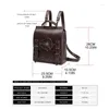 Schultaschen Retro Laptop Rucksack Student Gothic Mittelalter Damen Leder Aktentasche Steampunk