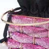 Alizekerr tissé strass pochettes femmes Boutique gradué multicolore cristal évider sacs à main en métal et sacs à main de mariage 240130