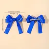 Hair Accessories 2Pcs Ribbon Cheer Up Bowknot Clips Girl Solid Color Bows Hairpins Hairgripe Kids Boutique Gift Wholesale