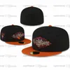 2024 Męskie baseball pełne zamknięte czapki sf ed ed color bone New Black Boston Patched Angeles Sakura Sport Hats World Series Atlanta Navy Fe7-017