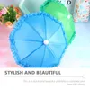 Parapluies 3 PCS Lace Toy Umbrella Kids Beach Toys Miniature Enfants Cognitive Aquarium Polyester Home Decor