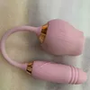 Vibrador Flor Dispositivo de masturbación femenina Masajeador Lengua Lamiendo Shaker Adulto Sexualidad Suministros Saltando Huevo Juguetes Sexuales Productos 231129