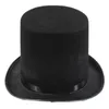 Berets Black Top Hat Magician Bowler Fancy Dress Costume Performed Stage Performances