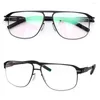 Sunglasses Frames Vintage Spring Hinges Stainless Steel Eyeglass Full Rim Rx Able Glasses Men Women Myopia Spectacles