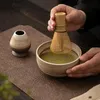 Matcha escova batedor de chá doméstico matcha ponto chá verde em pó aparelho ferramenta correspondência matcha escovação barra cozinha supplie 240118