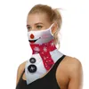 Bandanas 2 stücke Weihnachten Mund Abdeckung Santa Claus Bandana Schal Sonne UV Hals Gamasche Ohr Balaclava (